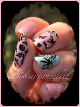 nail art foil sur papillon 5