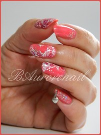 nail art vernis thermo rose 4