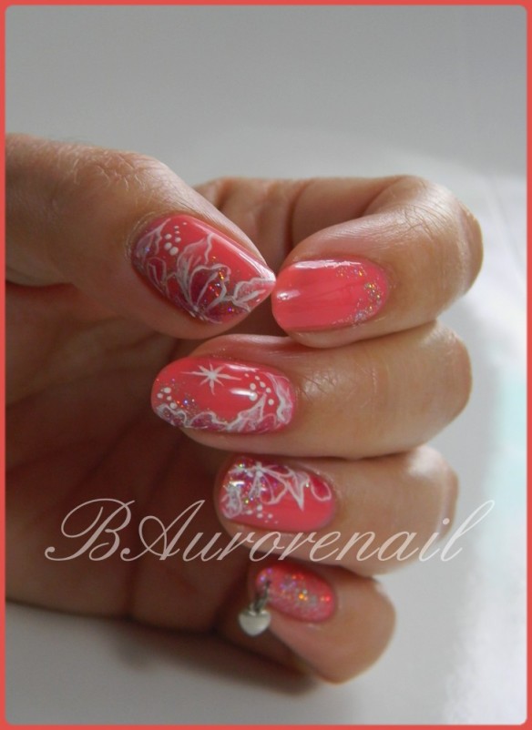 nail art vernis thermo rose 5